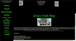 Desktop Screenshot of gregsclocks.com