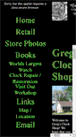 Mobile Screenshot of gregsclocks.com