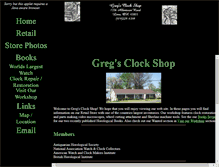 Tablet Screenshot of gregsclocks.com